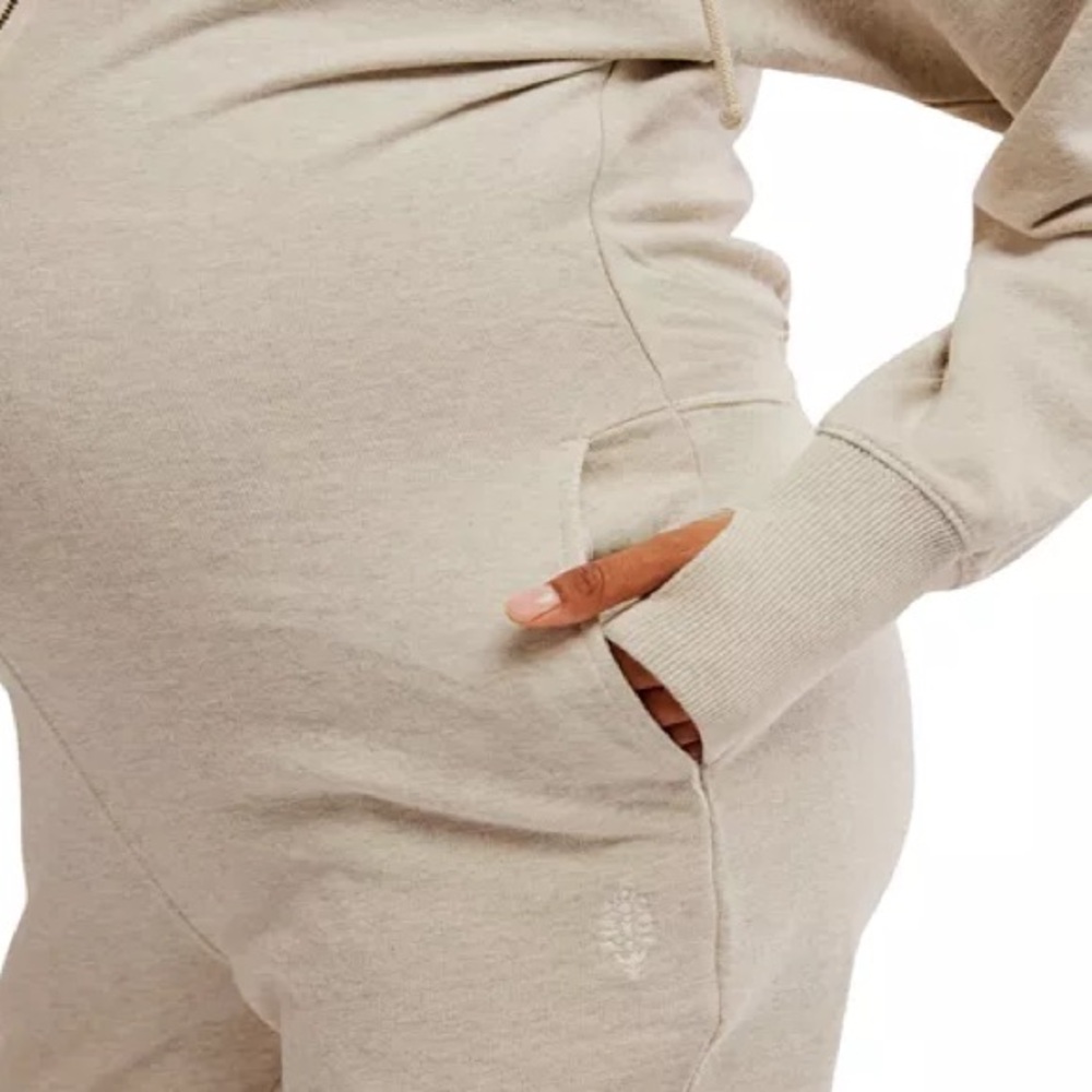 FP Movement X Hatch Maternity Warm Up Jumpsuit Heather grey - Picture 3 of 11